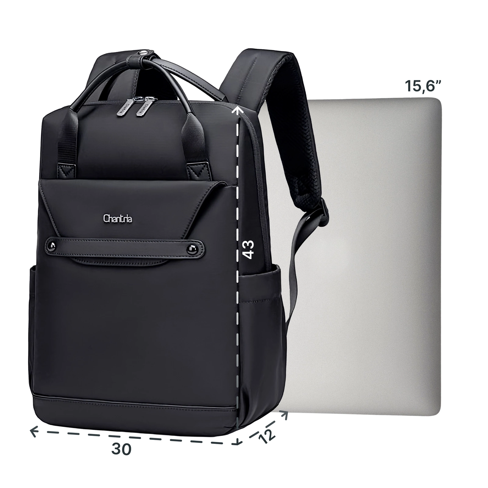 Plecak damski miejski czarny stylowy szkolny na studia do pracy dla dziewczyny CHANTRIA CB00628black pol_pl_Plecak-damski-miejski-czarny-stylowy-szkolny-na-studia-do-pracy-dla-dziewczyny-CHANTRIA-CB00628black-256_29