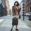 Plecak damski miejski stylowy czarny pojemny na laptopa na studia do pracy