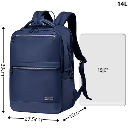 Plecak damski niebieski miejski dla dziewczyny modny na studia do pracy CHANTRIA CB0766 blue