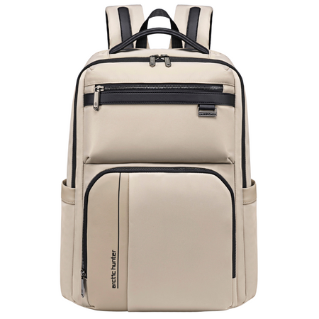 Plecak miejski beżowy na laptopa 15,6" nowoczesny młodzieżowy do pracy podróży Arctic Hunter B00808khaki