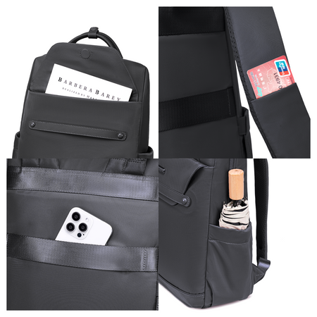 Elegancki damski plecak czarny miejski do pracy i na studia na laptopa i format A4 CHANTRIA CB00628black