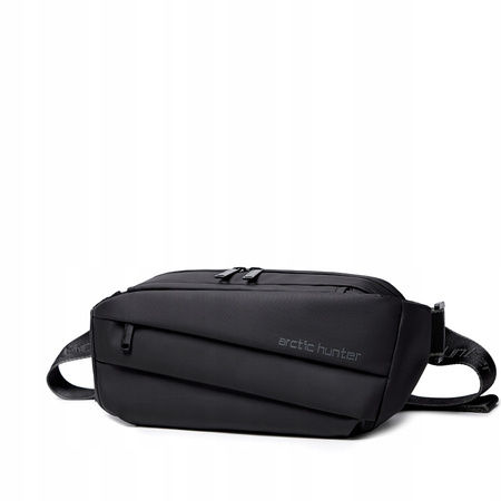 Saszetka nerka męska czarna na ramię wodoodporna miejska stylowa praktyczna nowoczesna 2,8 L Arctic Hunter YB00029Black