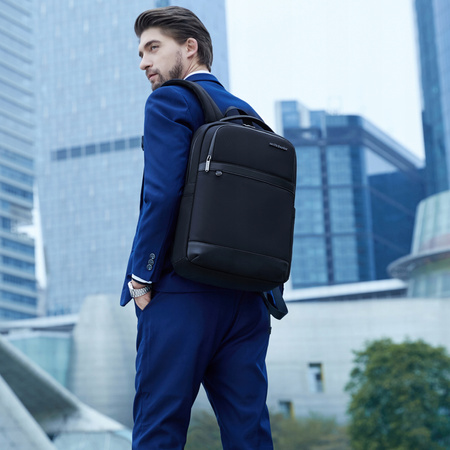 Plecak miejski niebieski, biznesowy i wodoodporny, na laptop, 15 l, wygodny i elegancki. Arctic Hunter B00670 Blue.