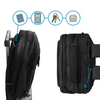 Plecak podróżny do samolotu 50x33x20 czarny kabinowy Ryanair Wizz Air WJ8572C black