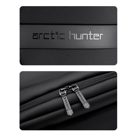 Torebka listonoszka czarna na ramię miejska wodoodporna elegancka na tablet 10,2″ 5,8 l Arctic Hunter K00568Black