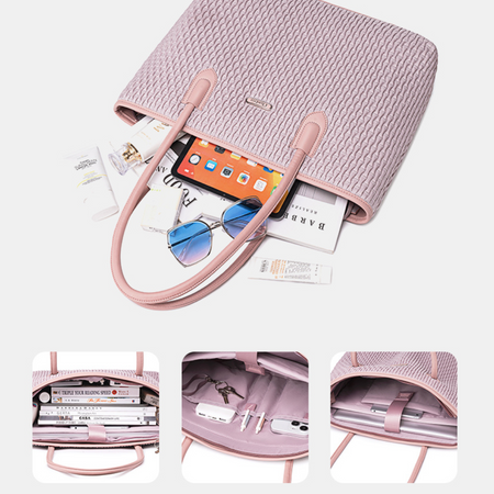 Torba damska shopper różowa modna, pojemna 15,6 l wodoodporna, stylowa dla kobiet i dziewczyn. CHANTRIA CB801 Pink.