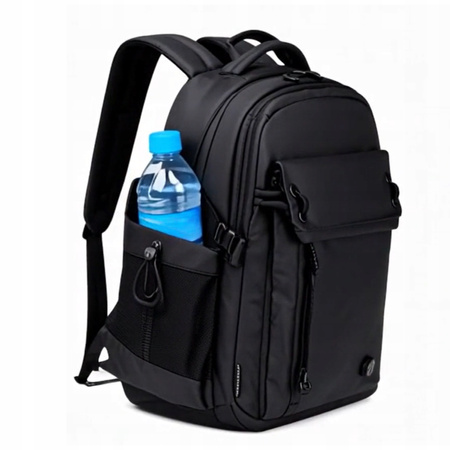 Szary plecak miejski młodzieżowy, na laptop, 25 l, idealny do studiów, na uczelnię i do pracy. Arctic Hunter B00531 Grey.