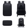 Czarny plecak biznesowy miejski, 10 l, wodoodporny, na laptopa 15,6", stylowy i praktyczny. Arctic Hunter B00681 Black.