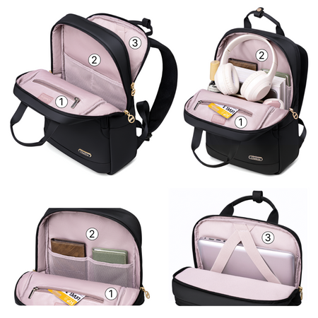 Plecak damski miejski czarny kabinowy do samolotu Ryanair Wizzair bezplatny