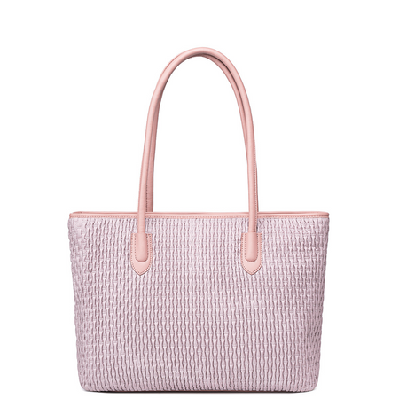Torba damska shopper różowa na ramię 17,9 l elegancka, pojemna, na co dzień i do pracy z zamkiem. CHANTRIA CB800 Pink.