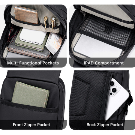 Saszetka na ramię czerwona damska męska miejska nowoczesna wodoodporna na spacer 3,1 L Super Five FXB753Red