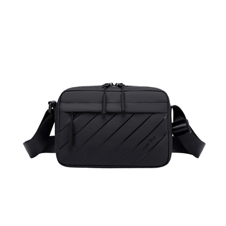 Torebka listonoszka czarna miejska wodoodporna modna na ramię elegancka uniwersalna 2,6 l Super5 FKB754Black