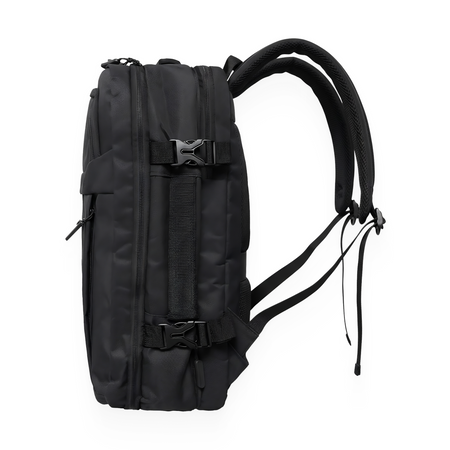 Plecak podróżny do samolotu 50x33x20 czarny kabinowy Ryanair Wizz Air WJ8572C black