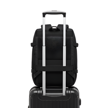Plecak podróżny do samolotu 50x33x20 czarny kabinowy Ryanair Wizz Air WJ8572C black