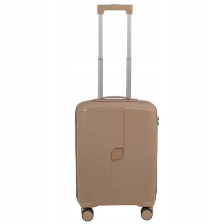 Walizka podróżna beżowa kabinowa – mała, stylowa, funkcjonalna, lekka i elegancka do samolotu Wowbag 7918 S champagne