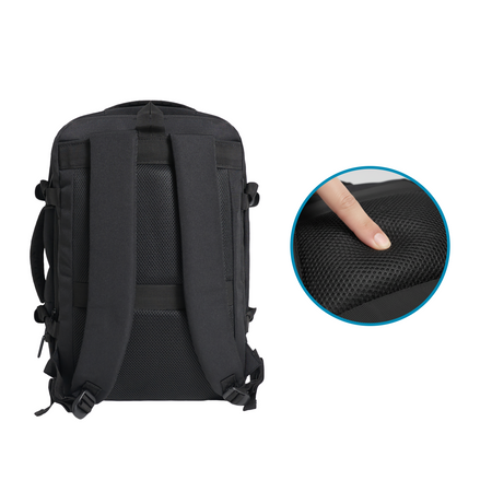 Plecak czarny kabinowy podróżny 50x33x20 na pokład Wizzair LOT WJ8423 black