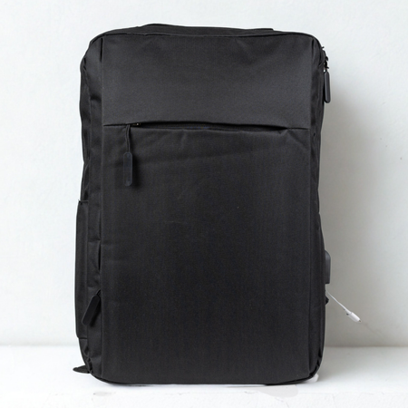 Plecak szkolny czarny materiałowy dla dziewczyn i chłopaków HN212701 black