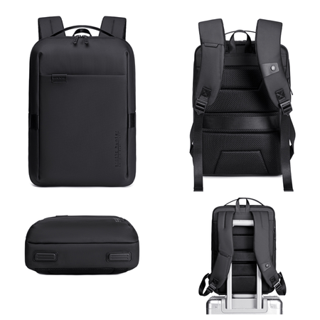 Plecak miejski czarny, biznesowy, wodoodporny, 8,5 l, na laptopa 15,6", elegancki i praktyczny. Arctic Hunter B00574 Black