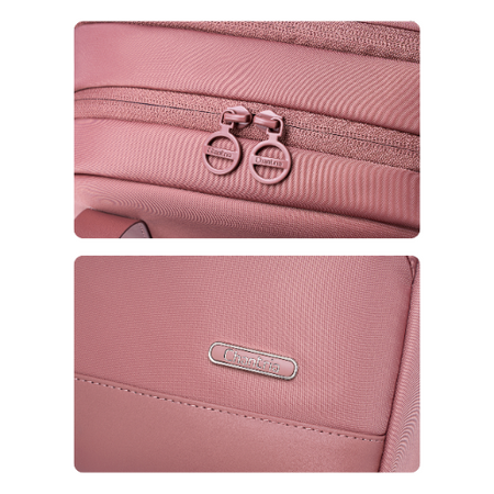 Plecak damski modny różowy cabin size bagaż podręczny do pracy na studia