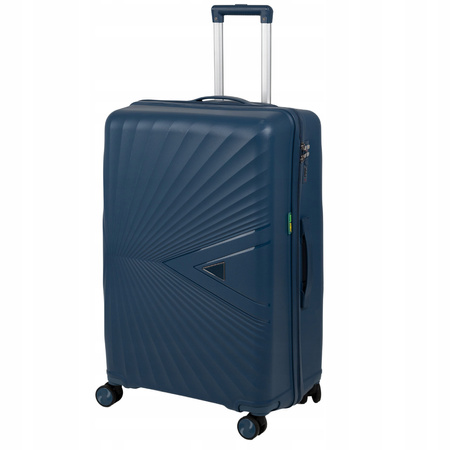 Duża walizka podróżna ciemnoniebieska na kółkach – lekka, elegancka i wytrzymała 100 L Wowbag 7905 L dark blue
