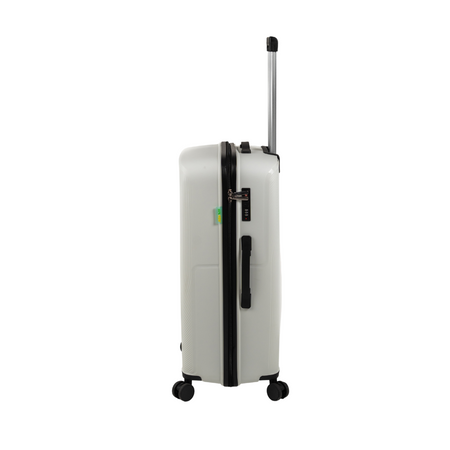 Komplet walizek podróżnych biały 3 szt. nowoczesny zestaw walizek lekkich i wytrzymałych Wowbag 7918 White