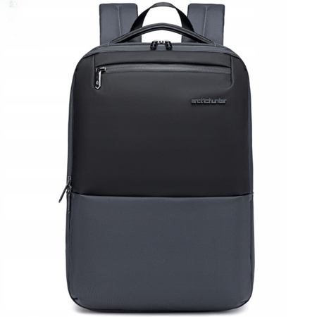 Szary plecak miejski biznesowy, 10 l, na laptopa 15,6", wodoodporny, elegancki i funkcjonalny. Arctic Hunter B00681 Grey