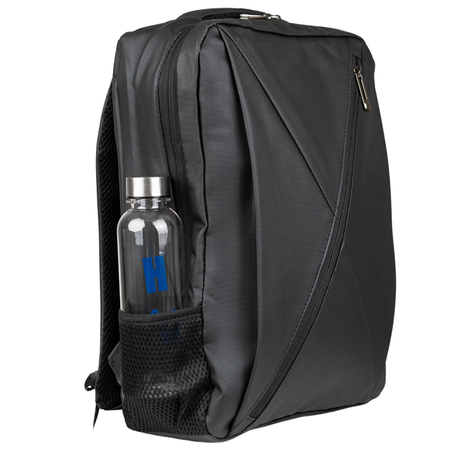 Plecak szkolny czarny  nowoczesny z USB dla chłopaków i dziewczyn - do pracy na studia  VIO BK91109 black