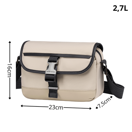 Torebka na ramię, beżowalistonoszka miejska damskana dokumenty telefon Arctic Hunter  KB00828 khaki