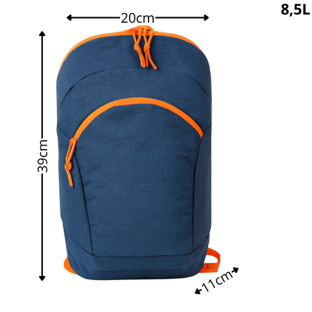 Plecak ciemnoniebieski młodzieżowy superlekki – na wycieczkę, spacer, butelkę wody, bluzę i akcesoria VIO  XY092017 navy