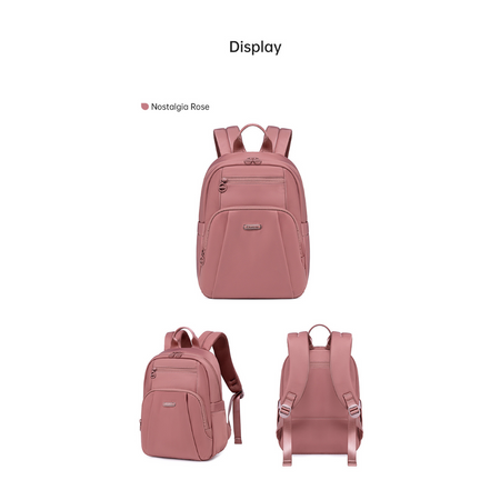 Plecak miejski damski różowy, 9,3 l. Wodoodporny i elegancki, na iPada 10,9". Na studia i co dzień. CHANTRIA CB770rose.