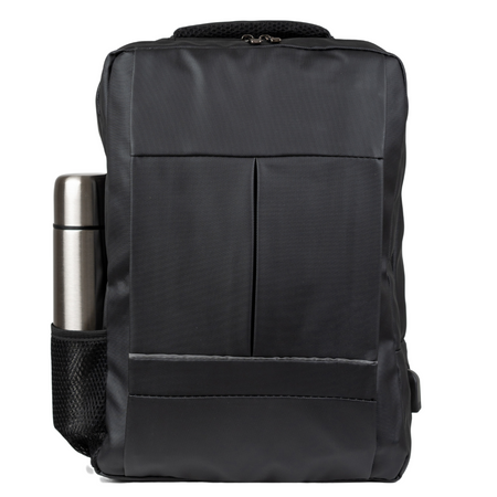 Plecak nowoczesny, na studia, szkolny czarny, z USB, na laptopa 15,6" dla chłopaków/dziewczyn Wowbag BK91103 black