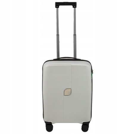 Mała walizka biała kabinowa – podróżna, elegancka, lekka, wytrzymała i praktyczna na kółkach Wowbag 7918 S white