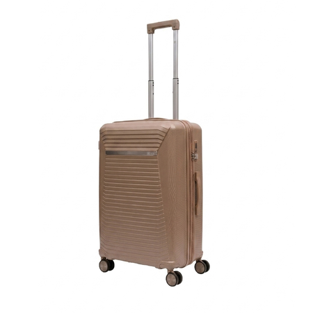 Walizka mała rejestrowana w kolorze szampana do samolotu 55x38x24 PP 2,8 kg