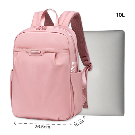 Plecak pudrowy dla dziewczyny modny lekki elegancki na laptop 13 MacbookAir