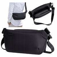 Saszetka nerka czarna męska damska na ramię miejska wodoodporna elegancka stylowa 4 L Arctic Hunter Y00569Black