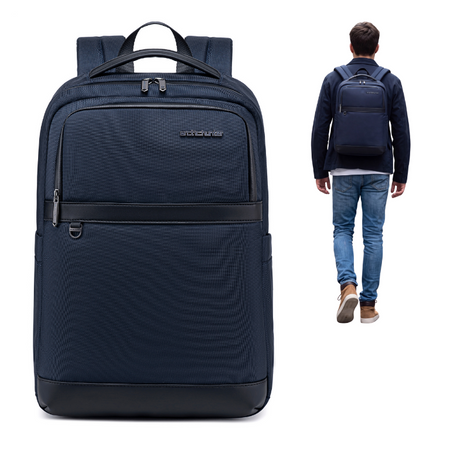 Plecak miejski niebieski, biznesowy i wodoodporny, na laptop, 15 l, wygodny i elegancki. Arctic Hunter B00670 Blue.