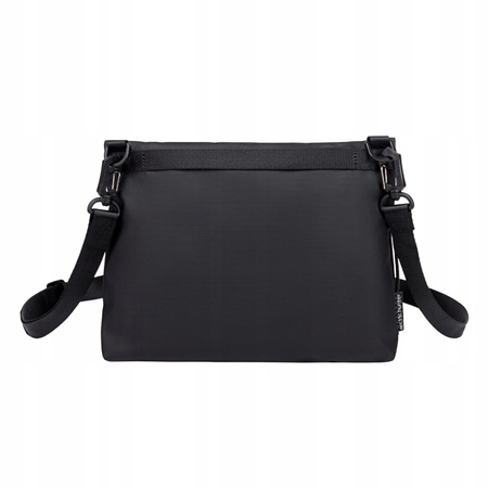 Torebka listonoszka czarna elegancka wodoodporna na ramię miejska modna i uniwersalna 3 l Arctic Hunter K00535Black