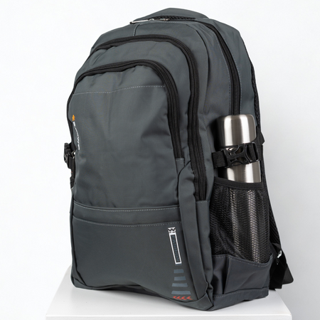 Plecak miejski szary pojemny nowoczesny młodzieżowy na laptopa 15,6" Wowbag BG82237 grey