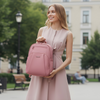 Plecak damski miejski róż dla dziewczyny mały elegancki modny na co dzień