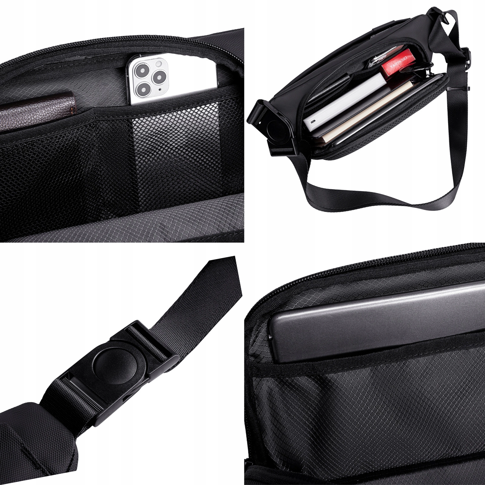 Saszetka nerka szara na ramię damska męska miejska wodoodporna modna nowoczesna torba 4 L Arctic Hunter Y00569Grey pol_pl_Saszetka-nerka-szara-na-ramie-damska-meska-miejska-wodoodporna-modna-nowoczesna-torba-4-L-Arctic-Hunter-Y00569Grey-55_10