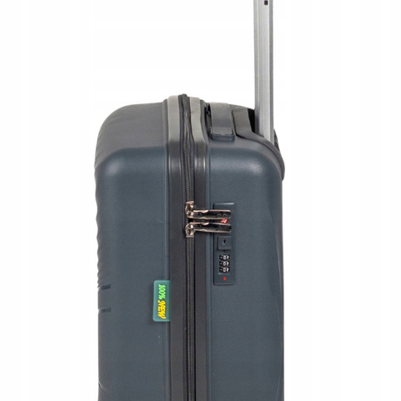 Walizka mała ciemnoszara – funkcjonalna, stylowa, wytrzymała walizka podróżna Wowbag 7905 S dark grey