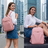 Plecak pudrowy dla dziewczyny modny lekki elegancki na laptop 13 MacbookAir