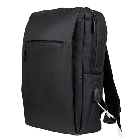 Plecak szkolny czarny materiałowy dla dziewczyn i chłopaków HN212701 black