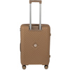 Walizka do samolotu średnia beżowa funkcjonalna walizka podróżna 74L lekka i solidna Wowbag 7900 M champagne