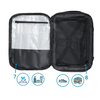 Plecak podróżny do samolotu 50x33x20 czarny kabinowy Ryanair Wizz Air WJ8572C black