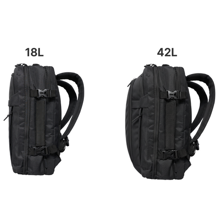 Plecak podróżny do samolotu 50x33x20 czarny kabinowy Ryanair Wizz Air WJ8572C black