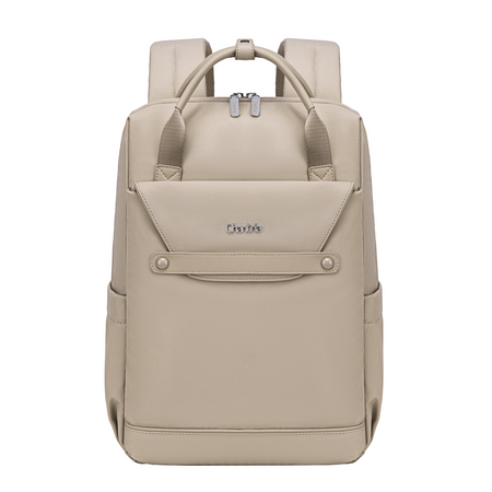 Plecak dla kobiety biznesowy elegancki kremowy do pracy i na studia mieści laptop 15,6”  CHANTRIA CB00628 khaki