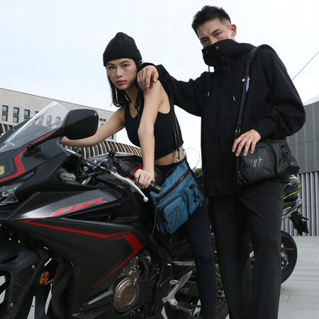 Torebka listonoszka niebieska modna elegancka wodoodporna na ramię miejska stylowa uniwersalna Arctic Hunter K00535Blue