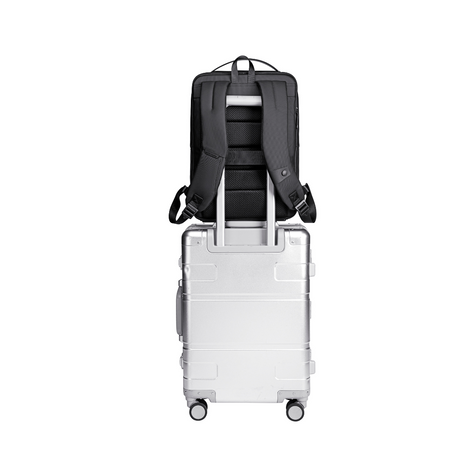 Szary plecak biznesowy miejski, 8,5 l, wodoodporny, na laptopa 15,6", stylowy i kompaktowy. Arctic Hunter B00574 grey