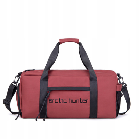 Czerwona torba sportowa 25 l pojemna, wodoodporna, miejska i młodzieżowa na każdy dzień Arctic Hunter LX00537 Red.
